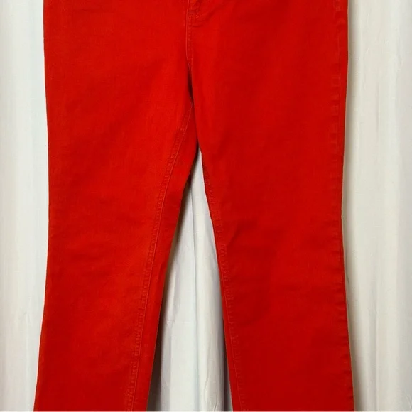 Boden Cambridge Ankle Skimmer Coral Orange Jeans 8L Preppy - Picture 6 of 13